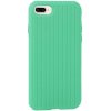 AppleKing silikónový kryt s vrkočovým vzorom pre iPhone 7 / 8 / SE (2020/2022) - tyrkysový - možnosť vrátiť tovar ZADARMO do 30tich dní
