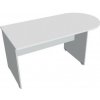 Doplnkový stôl Gate, 160x75,5x80 cm, biely/sivý