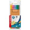 Liner STABILO point 88, sada 8 pastelových farieb