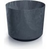 PROSPERPLAST Kvetináč TUBO BETON EFFECT 12,8cm antracit