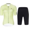 RIVANELLE Cyklistický krátky dres a krátke nohavice - VICTORIOUS ELITE - svetlo zelená/čierna