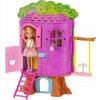 Mattel Barbie panenka Chelsea - Domeček na stromě + příslušenství (HPL70)