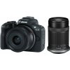 Canon EOS R50 čierny + RF-S 18 – 45 mm f/4,5 – 6,3 IS STM + RF-S 55 – 210 mm f/5 – 7,1 IS STM 5811C023