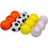 Penová lopta s motívom obľúbeného športu 6,3 cm
