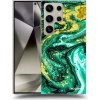 Picasee silikónový prehľadný obal pre Samsung Galaxy S24 Ultra S928B 5G - Green Gold