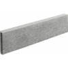Betónový obrubník 100 x 25 x 5 cm sivý rovná hrana