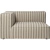 Ferm Living Modul Catena Louisiana Armrest L400, ľavý – pieskový/off-white