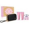 Versace Bright Crystal sprchový gél 100 ml + telový krém 100 ml + EDT 90 ml + kozmetická taška darčeková sada