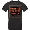 B&C Pánske tričko s potlačou - Čierne M
