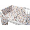 3-dielna sada - mantinel s obliečkami Vtáčiky a Vážky - biela, 135x100 cm Baby Nellys
