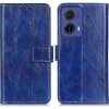 VSETKONAMOBIL 81614 RETRO Peňaženkový obal Motorola Moto G85 5G modrý
