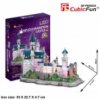 Puzzle 3D Zámek Neuschwanstein / led - 128 dílků