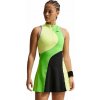 Dámske šaty Nike Court Slam Dri-FIT Tennis - light lemon twist/mean green/black/black - Viacfarebný (XS)