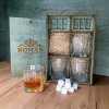 Personalizované Poháre na Whisky Set Clásico - 4 Poháre, Kamene