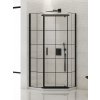 New Trendy New Komfort Black sprchovací kút matné/vzorované sklo K-0808