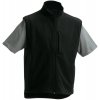 James & Nicholson JN 136 pánska 3-vrstvová softshell vesta čierna