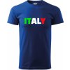 Italy Nápis - Klasické pánske tričko vyššej gramáže - 4XL ( Kráľovská modrá )