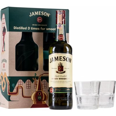 Jameson 40% 0,7 l (darčekové balenie 2 poháre)
