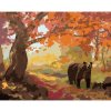 Diamondi Diamantové maľovanie - MEDVEĎ V JESENNOM LESE (D. RUSTY RUST) Rámovanie: vypnuté plátno na rám, Rozmer: 40x50 cm