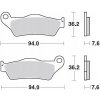 MOTO-MASTER BRZDOVÉ DOŠTIČKY KH181 SINTE