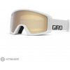 Giro Semi okuliare, white wordmark amber gold/yellow
