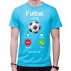 Fajntričko Tričko - Futbal volá Phone, Farba látky tyrkysová modrá, Strih/ Variant Pánsky/UNISEX, Veľkosť Detské 158cm/12rokov