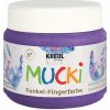 Trblietavé prstové farby MUCKI 150 ml fialová