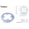 Tsuboss Kotúč brzdový (240/105/4D) - Honda FES125+SH125+Silver Wing 125+FES150+SH150+Foresight 250+Forza 250+Jazz 250+Forza 300+ Peugeot SV250