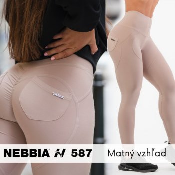 Nebbia Lifting Effect Bubble Butt legíny s vysokým pasem 587 růžové