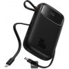 Baseus power banka Qpow 10000mAh 30W čierna s USB-C káblom