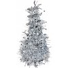 Clayre & Eef Strieborná vianočná dekorácia vianočný stromček S - Ø 12*25 cm - Clayre & Eef