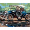 Retro auto so strieškou, 40×50 cm, vypnuté plátno na rám 6043541
