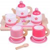 Bigjigs Toys Drevená čajová sada ružová