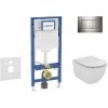 Geberit Duofix - Set predstenovej inštalácie, klozetu Tesi a dosky, tlačidlo Sigma30, chróm SANI11CD1121
