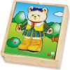 Viga puzzle v krabičke obliekanie Medvedica