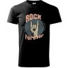 Rock forever ruka - Klasické pánske tričko vyššej gramáže - M ( Čierna )