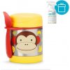 SKIPHOP SKIP HOP Zoo Termoska na jedlo s lyžičko/vidličkou Opička 325 ml, 3+ + AQUAINT 500 ml