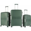 Aga Travel Sada cestovných kufrov MR4682 Tmavo zelená 93+63+33 l