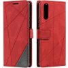 Knižkové puzdro Rhombus červené – Sony Xperia 10 IV