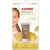 Alpino Glow up trblietavý gél metalická zlatá 14 ml