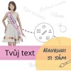 Šerpa - ŠTANDARDNÁ POTLAČ - navrhni si sám, Farba šerpy 603 - purpurová
