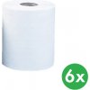 Merida Papierové uteráky dvojvrstvové v rolke MAXI, biele, 6 ks