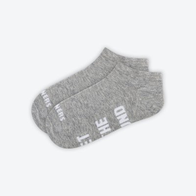 Skinners Low-cut bavlněné ponožky šedé