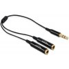 Delock adaptér stereo jack 3,5mm samec, 3 pin> 2 x stereo jack 3,5 mm samica, 309514