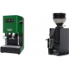 Gaggia Classic E24 BC, green + Eureka Mignon Zero 55s, BL black