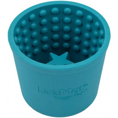 LickiMat Yoggie Pot lízací kelímok tyrkysový 9 cm