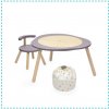 Stokke MuTable Lilac + Stolička + Kôš na hračky Stars