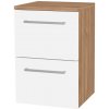 Bino, kúpeľňová skrinka spodná 50 cm, Multidecor, Light Select Walnut