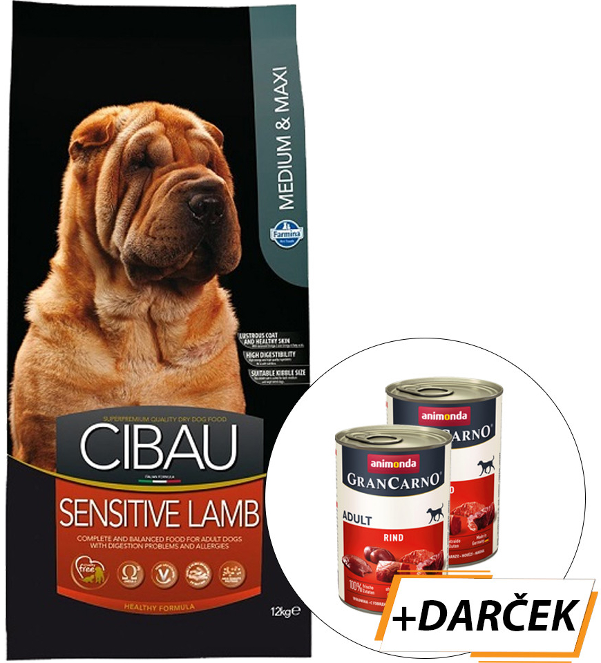 Cibau dog Adult sensitive lamb Medium and maxi 12 kg