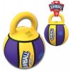 GiGwi Jumball Basketball lopta s rukoväťou žlto-fialový, 20cm